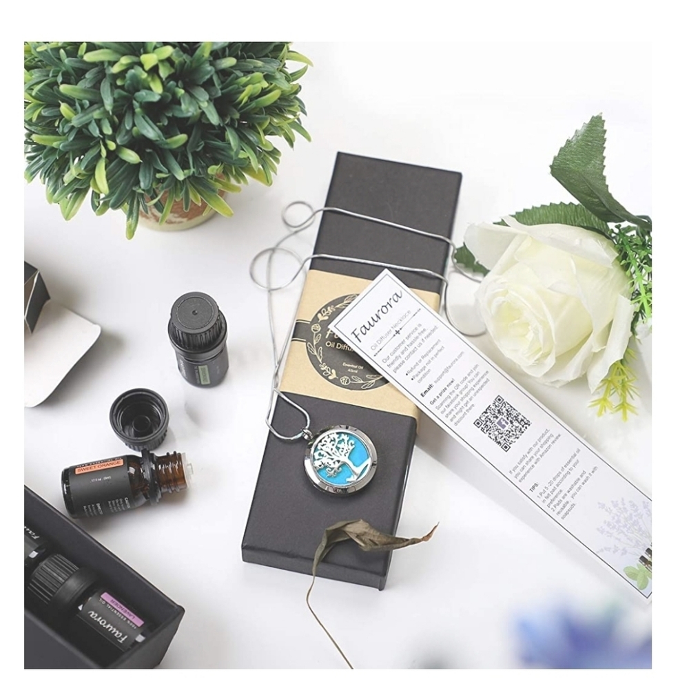 Faurora Essential Oil Diffuser Necklace - image 3